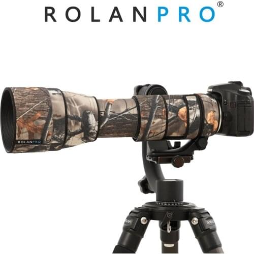 ROLANPRO Nylon Camouflage Lens Clothing Rain Cover for Tamron SP 150-600mm F/5-6.3 Di VC USD G2 (A022) Lens Sleeve Guns Case