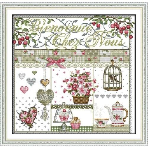 Home life painting counted printed on the canvas 11CT 14CT DIY kit Chinese Cross Stitch embroidery needlework Set home decor