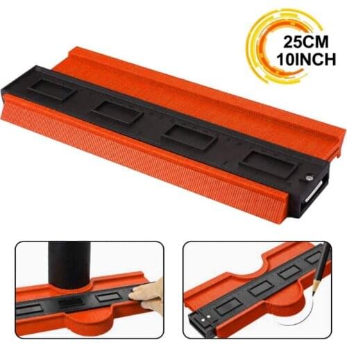 Contour Gauge with Lock 10 inches Profile Duplicator Tool Precisely Copy Irregular Shape Instant Template Fit for Corner Pipe