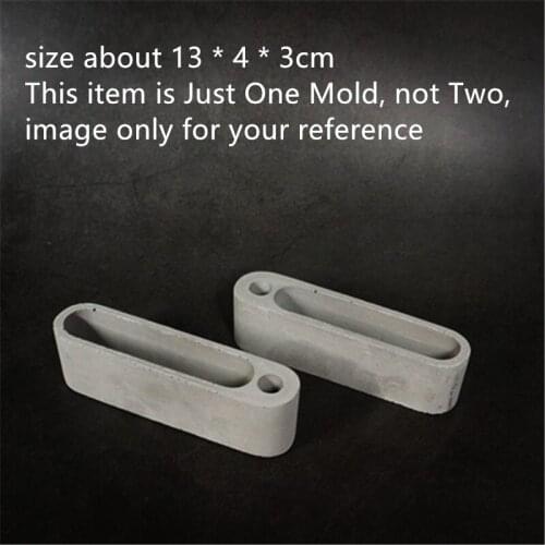 Creative Handmade Silicone Penrack Mold for Cement Multi-function DIY Office Desktop Holder Concrete Clay Mould