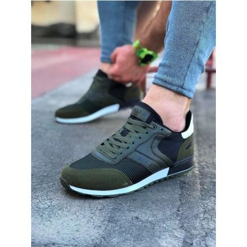 Babba WG014 Khaki Mens Sneakers. 2021 New