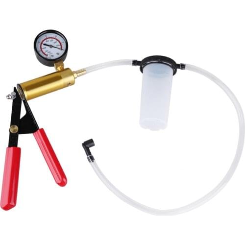 15 Pcs/sets Professional Hand Held Vacuum Pump Kit Car Auto Pressure Tester Brake Bleeder Tester Set Durable With Box