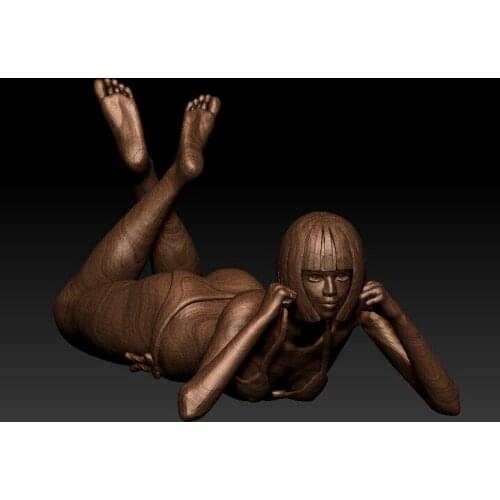 New 3D model for 3D relief sculpture cnc machine in STL forma Girl in bikini