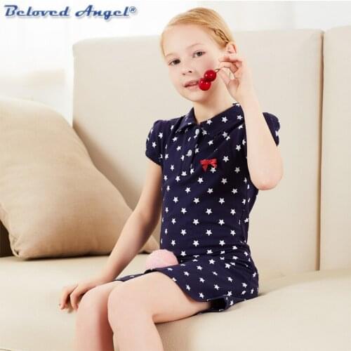 Brand New Kids Dress Baby Girl Clothes Summer Quality 100% Combed Cotton Baby Girls Dress Children Clothing Dress for 3-8 Year
