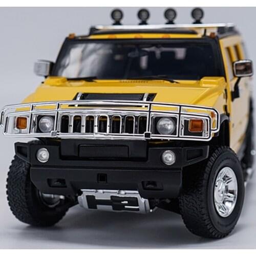 Original factory authentic 1:18 metal H2 SUV Hummer Highway 61 diecast car model with small gift
