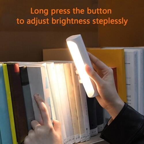 LED Under Cabinet Lighting Dimmable Remote Control Light Bar with Flashlight Wireless Magnetic Stick Bed Lamp Rechargeable Lamps