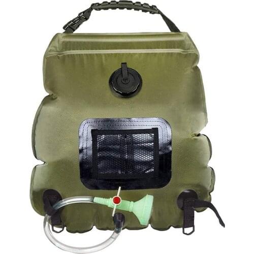 Outdoor 20L Portable Shower Bag Summer Camping Travel Hiking Solar Shower Bath Water Bag Sunshine Heating Bathing Hydration Bags