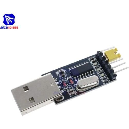 Diymore USB to Serial USB to TTL RS232 CH340 CH340G Module with STC Microcontroller Download Adapter Board for Arduino 3.3V 5V