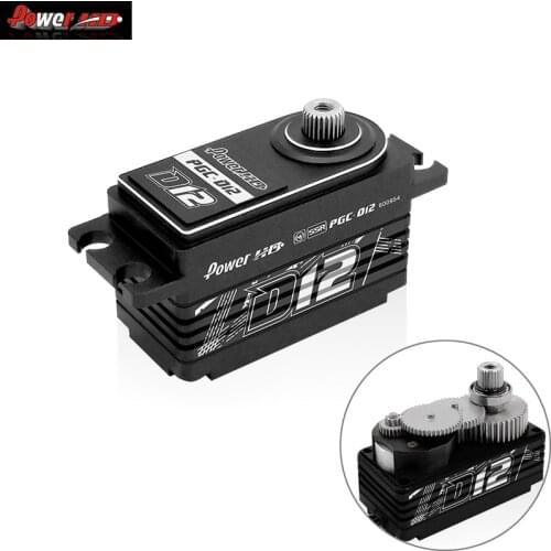 Power HD D12 HV Coreless Servo 6.0-7.4v 12.5kg 0.059sec Steering Gear for 1/10 Electric Drift Vehicle RC Racing Car