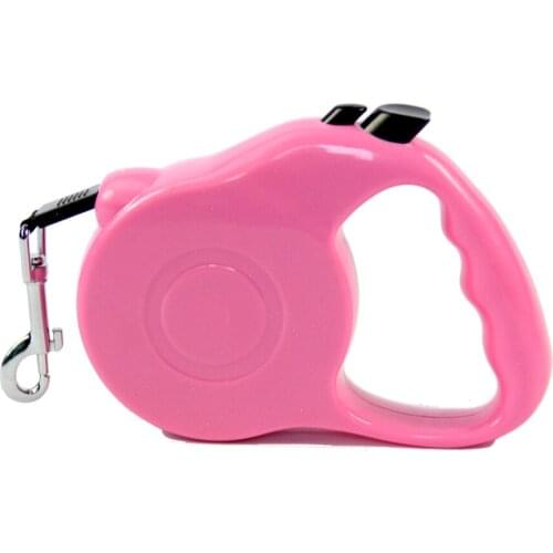 Automatic Retractable Dog Leash Pet Products Red Blue Black Pink Colors Nylon Rope Chain Lead 11.5FT/3M