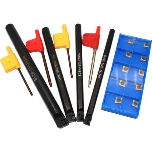 S06K S07K S08K S10K S12M SCLCR06 95 degree spiral turning tool SCLCR06 Boring bar CCMT060204 Lathe milling tool