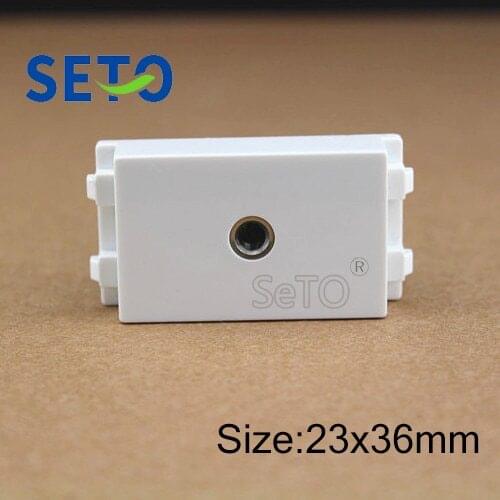 SeTo 128 Type 3.5mm Audio Earphone Module Free Welding Keystone For Wall Plate Socket