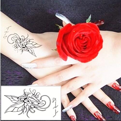 SHNAPIGN Flower Fairy Flash Tattoo Hand Sticker 10.5*6cm Small Waterproof Henna Beauty Temporary Body Sticker Art FREE SHIPPING