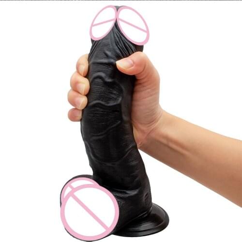Silicone Dildo Huge Realistic Penis Big Black Dick Imitation Penis Suction Cup Female Masturbation Women Anal Orgasm Sex Toys