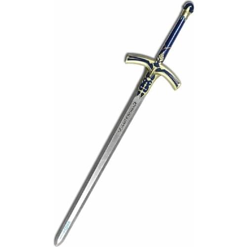 Fate Stay Night Saber Arthur Pen Black White Excalibur Sword PU Cosplay Prop Weapon for Halloween Fancy Stage Performance Props