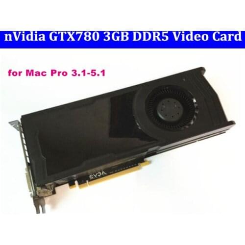 DHL/EMS Free Original GTX780 3G PCI-E Video Graphic Card GTX 780 DVI*2 + HDMI + DP connector with power cable