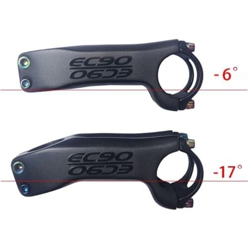 Full Carbon Fiber MTB Road Bicycle Riser Rod Stem Road Ultra-Light Bike 28.6-31.8mm 6/17° Handlebar Stems