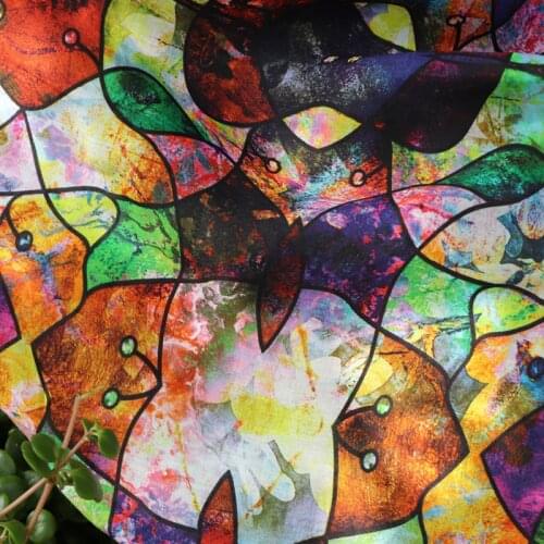 High quality pure ramie material Colorful glaze fabric High-end womens dresses and skirts in summer fabrics