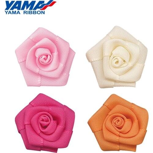 YAMA Rose Ribbon Diameter 21mm±2mm 200pcs/bag Flower Ribbons DIY Accessories Wedding Party Hair Accessories Decorations