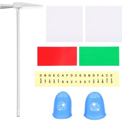 1 Set Thumb Piano Accessory Tuning Hammer Anti-pain Thumb Sleeves for Starter