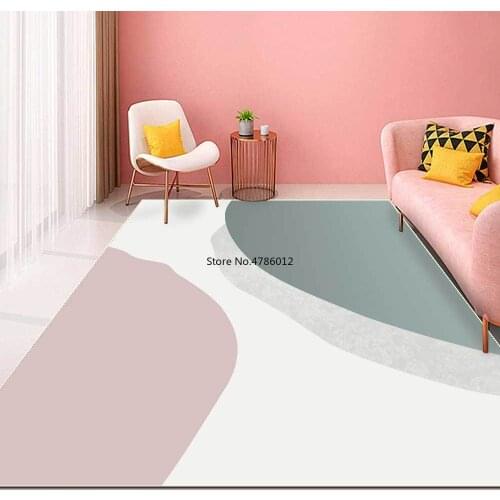 200*300cm fashion ins simple girl gray pink living room bedroom bedside carpet floor mat customization