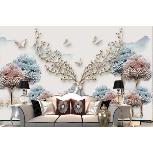 2019 Background wall Emboss papel de parede Living room bedroom 3d wall papers home decor