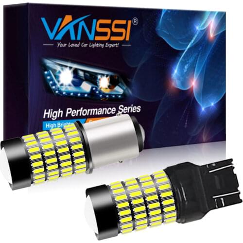 VANSSI 2pcs 1400lm T20 W21/5W 7443 LED Bulb Car 1156 Ba15s P21W LED Backup Reverse Light 1157 Bay15d P21/5W LED Brake Light