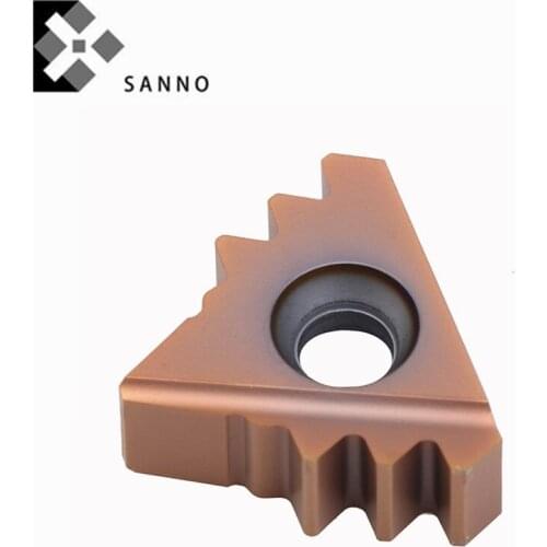 Butterfly-shape CNC carbide internal external threading inserts 22ER8APIRD B8W2-3 lathe thread milling cutter blade for oil pipe