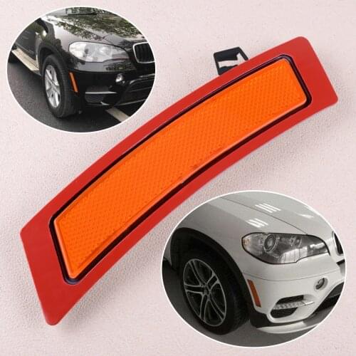 DWCX Right Amber Front Bumper Reflector Side Marker Lights Fit for BMW E70 X5 20112012 2013 BM1084103N No bulbs