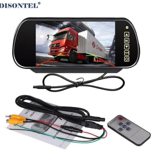 DC9V--DC26V 7inch Car Rearview Mirror LCD Auto Dimming Monitor For Rear View Camera