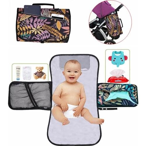 Infant Waterproof Bedding Diapers Changing Pads Covers Foldable Travel Bag Portable Baby Kids Washable Nappy Urine Mat Baby Care