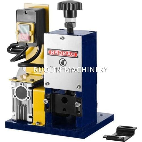 Electric Powered Wire Stripping Machine Automatic Cable Stripper Metal Recycle 0.05"-0.98"