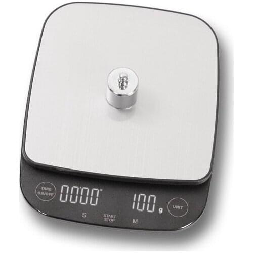 Electronic Coffee Scale with Timer Kitchen Food Scale High Accuracy Pour Over Drip Espresso Digital Measuring Tools-3KGS/0.1g