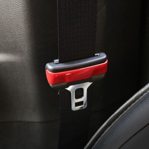 Color My Life 2Pcs/Set ABS Chrome Seat Belt Buckle Decoration Trim Cover Stickers for Jeep Compass 2017 2018 for Jeep Renegade