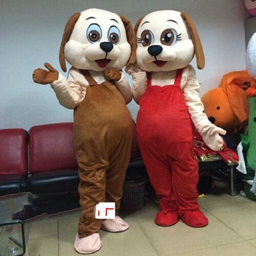 Dog Mascot Character Costume Mascotte Costume Fancy Dress Suit Cartoon Mascot Apparel