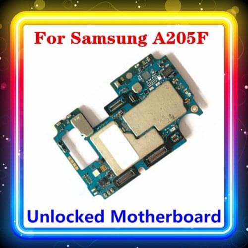 For Samsung Galaxy A20 A205F/FN/G Motherboard With Full Chips Test Mainboard Android Update Replaced Phone Panel