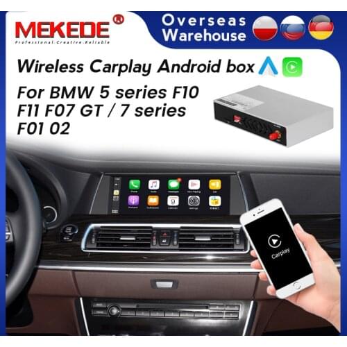 MEKEDE Apple Carplay Wireless for BMW 5 series F10 F11 F07 GT 7 series F01 02 CIC NBT Car video Interface Decoder Box