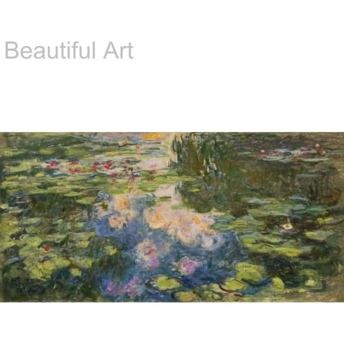 Monet Oil Painting for Home Decor Size 216CM Wide x108CM Tall Hand Painted High Quality Oil Paintings on Canvas