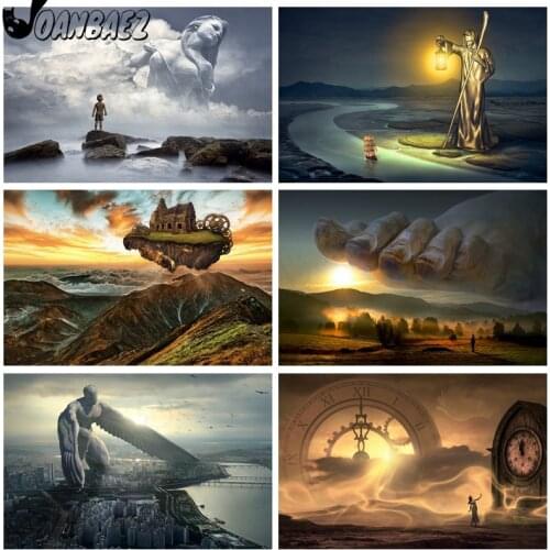 Anime 5D Diy Diamond Painting Kit Landscape Handmade Cross Stitch City Mosaic Embroidery Gift Design Home Decoration