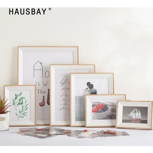 Nodic Vintage Wooden Frame 5-10 inch Home Art Decor Photo Frame Table Top Wall Hanging Photo Frame for Modern Painting F002