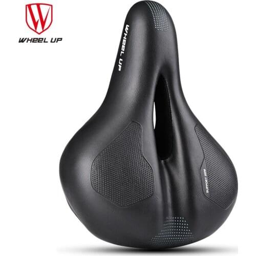 2021 New Wheel up Mountain Bike Saddle Cycling Soft Big Butt Hollow Breathable Cushion Bicycle Seat Shock-absorbing Ball Design