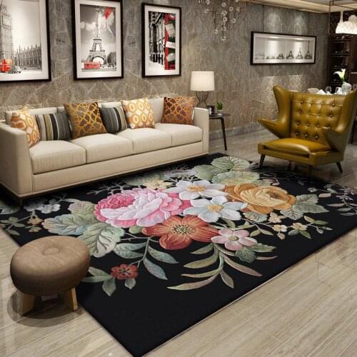 New Zealand Wool Carpet Livingroom Europe Pastoral Carpet Bedroom Home Decor Rug Sofa Coffee Table Floor Mat Handmade Floor Rugs