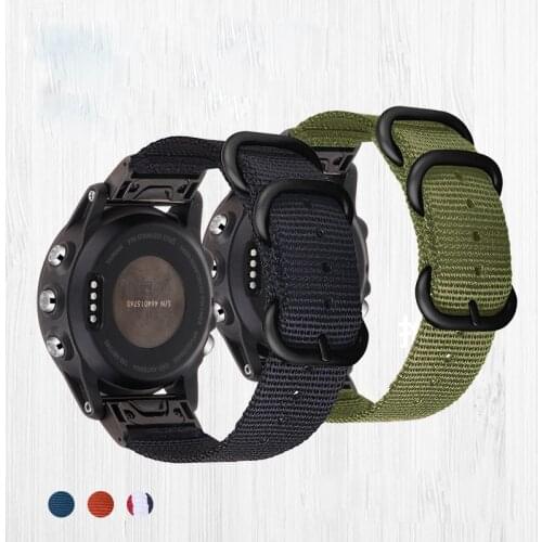 Fenix 6X 6 6S Pro Wristband QuickFit 22mm 26mm Nylon Watch Band Strap for Garmin Fenix 5X/Fenix 5 5S/Forerunner 935 945/Instinct