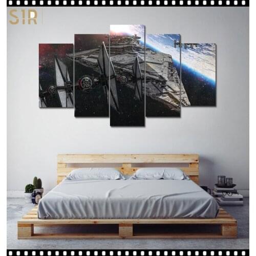 Star War Decorations for 5 Part Movie HD Poster Living Room Decoration Room Decor Anime Wall Art Star War Poster Wall Decor