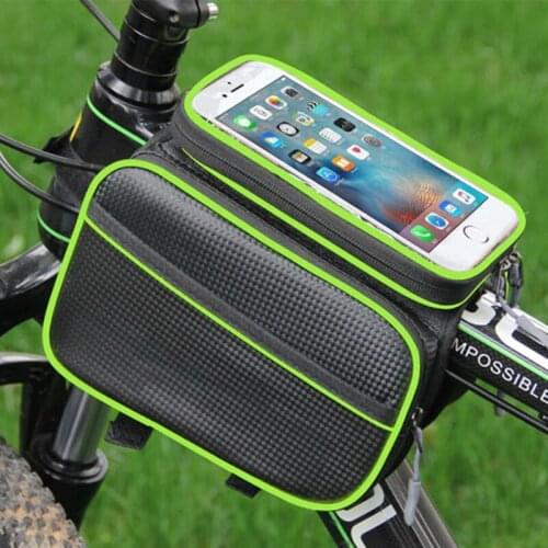 Bicycle Front Tube Bag Frame Pouch Holder MTB Road Bike Mobile Phone Pannier Bag High Quality Storage Case Cycling Accessories