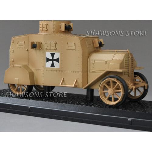 Military Model Toys Atlas 1:43 German Ehrhardt Strabenpanzerwagen E-V/4 Armored vehicle Tank Replica
