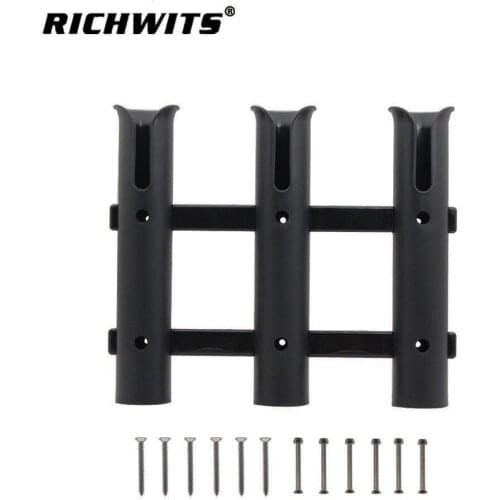 1PC Marine Boat Yacht Kayak Fishing Vertical 3 Link Rod Holder Organiser Pole Tube Mount Bracket Socket Rack Lure Pliers Storage