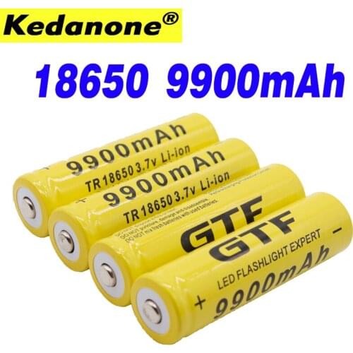 2021 Original 18650 Battery 3.7V 9900mAh Rechargeable Lithium Ion Battery for LED Flashlight Hot New High Quality Batteries NEW