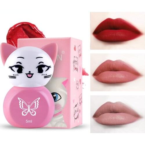 3-color velvet matte matte lip glaze moisturizing lip gloss lip gloss lip liquid lipstick female milk tea is not easy to fade