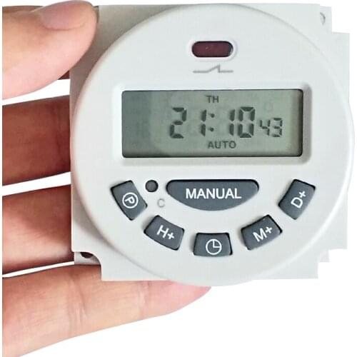 50pcs L701 DC AC Digital LCD Power Timer Programmable Time Switch 16A timers groups of programs 12V 24V 110V 220V